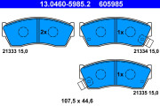 13.0460-5985.2 Brzdové destičky ATE