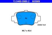 13.0460-5989.2 Brzdové destičky ATE