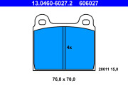 13.0460-6027.2 Brzdové destičky ATE