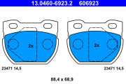 13.0460-6923.2 Brzdové destičky ATE