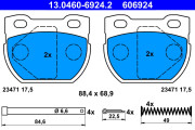 13.0460-6924.2 Brzdové destičky ATE