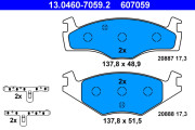 13.0460-7059.2 Brzdové destičky ATE