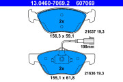 13.0460-7069.2 Brzdové destičky ATE