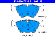 13.0460-7138.2 Brzdové destičky ATE