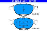 13.0460-7158.2 Brzdové destičky ATE