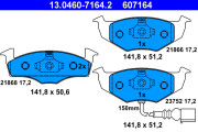 13.0460-7164.2 Brzdové destičky ATE