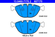 13.0460-7170.2 Brzdové destičky ATE