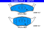 13.0460-7177.2 Brzdové destičky ATE