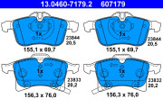 13.0460-7179.2 Brzdové destičky ATE