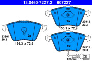 13.0460-7227.2 Brzdové destičky ATE