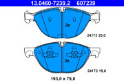 13.0460-7239.2 Brzdové destičky ATE