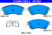 13.0460-7262.2 Brzdové destičky ATE