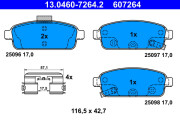 13.0460-7264.2 Brzdové destičky ATE