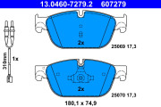 13.0460-7279.2 Brzdové destičky ATE