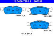 13.0460-7282.2 Brzdové destičky ATE