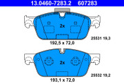 13.0460-7283.2 Brzdové destičky ATE