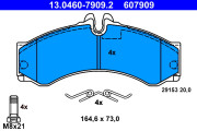 13.0460-7909.2 Brzdové destičky ATE