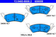 13.0460-8008.2 Brzdové destičky ATE