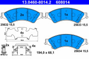 13.0460-8014.2 Brzdové destičky ATE