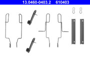 13.0460-0403.2 Sada příslušenství, obložení kotoučové brzdy ATE
