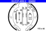 03.0137-4002.2 Sada brzdových čelistí, parkovací brzda ATE