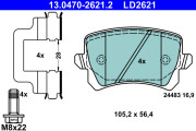 13.0470-2621.2 Brzdové destičky ATE Ceramic ATE