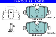 13.0470-2713.2 Brzdové destičky ATE Ceramic ATE