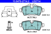 13.0470-2714.2 Brzdové destičky ATE Ceramic ATE