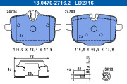 13.0470-2716.2 Brzdové destičky ATE Ceramic ATE