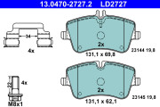 13.0470-2727.2 Brzdové destičky ATE Ceramic ATE