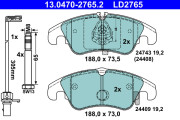 13.0470-2765.2 Brzdové destičky ATE Ceramic ATE