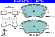 13.0470-2784.2 Brzdové destičky ATE Ceramic ATE