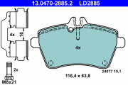 13.0470-2885.2 Brzdové destičky ATE Ceramic ATE