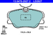 13.0470-2927.2 Brzdové destičky ATE Ceramic ATE