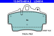 13.0470-4814.2 Brzdové destičky ATE Ceramic ATE