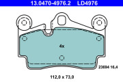 13.0470-4976.2 Brzdové destičky ATE Ceramic ATE