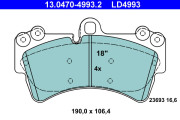 13.0470-4993.2 Brzdové destičky ATE Ceramic ATE