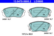 13.0470-5600.2 Brzdové destičky ATE Ceramic ATE