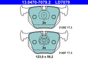 13.0470-7079.2 Brzdové destičky ATE Ceramic ATE