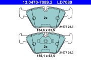 13.0470-7089.2 Brzdové destičky ATE Ceramic ATE