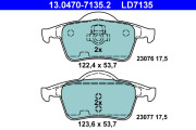 13.0470-7135.2 Brzdové destičky ATE Ceramic ATE