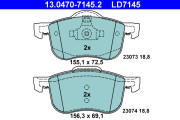 13.0470-7145.2 Brzdové destičky ATE Ceramic ATE