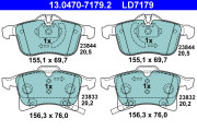 13.0470-7179.2 Sada brzdových destiček, kotoučová brzda ATE Ceramic ATE