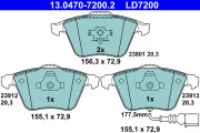 13.0470-7200.2 Brzdové destičky ATE Ceramic ATE