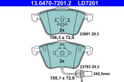 13.0470-7201.2 Brzdové destičky ATE Ceramic ATE