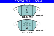 13.0470-7202.2 Brzdové destičky ATE Ceramic ATE