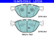 13.0470-7210.2 Brzdové destičky ATE Ceramic ATE