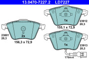 13.0470-7227.2 Brzdové destičky ATE Ceramic ATE