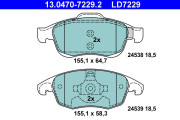 13.0470-7229.2 Brzdové destičky ATE Ceramic ATE