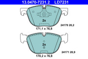 13.0470-7231.2 Brzdové destičky ATE Ceramic ATE